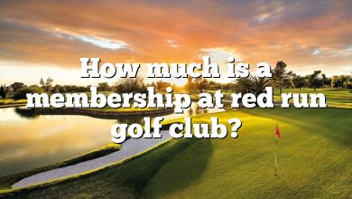 How much is a membership at red run golf club?