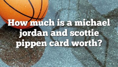 How much is a michael jordan and scottie pippen card worth?