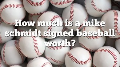 How much is a mike schmidt signed baseball worth?