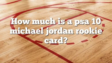 How much is a psa 10 michael jordan rookie card?