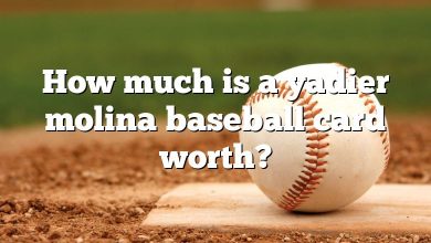 How much is a yadier molina baseball card worth?