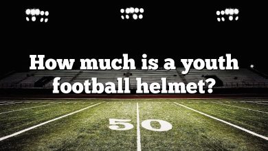 How much is a youth football helmet?