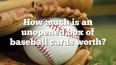 How much is an unopened box of baseball cards worth?