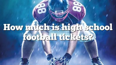 How much is high school football tickets?