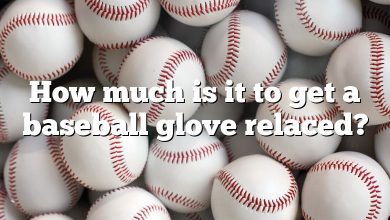 How much is it to get a baseball glove relaced?