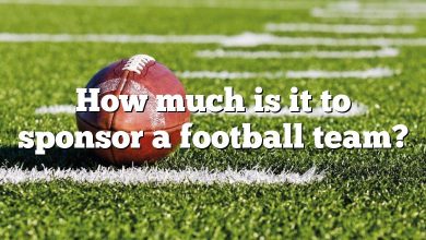 How much is it to sponsor a football team?