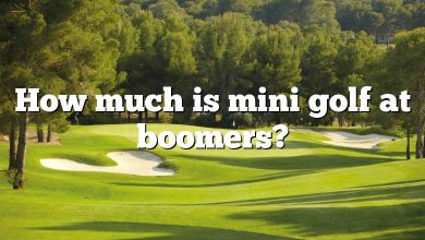 How much is mini golf at boomers?