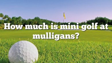 How much is mini golf at mulligans?