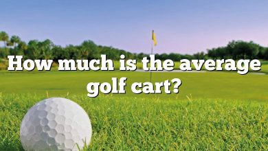 How much is the average golf cart?