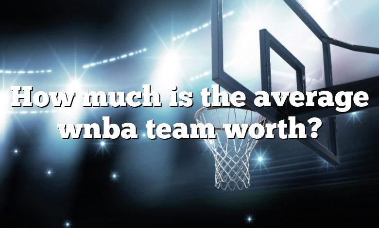 How much is the average wnba team worth?