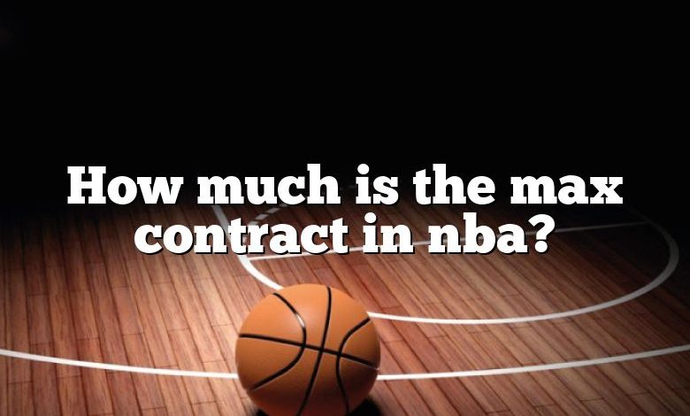 How much is the max contract in nba?