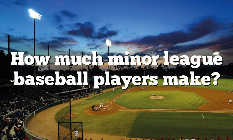 How much minor league baseball players make?