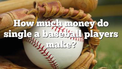 How much money do single a baseball players make?