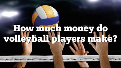 How much money do volleyball players make?