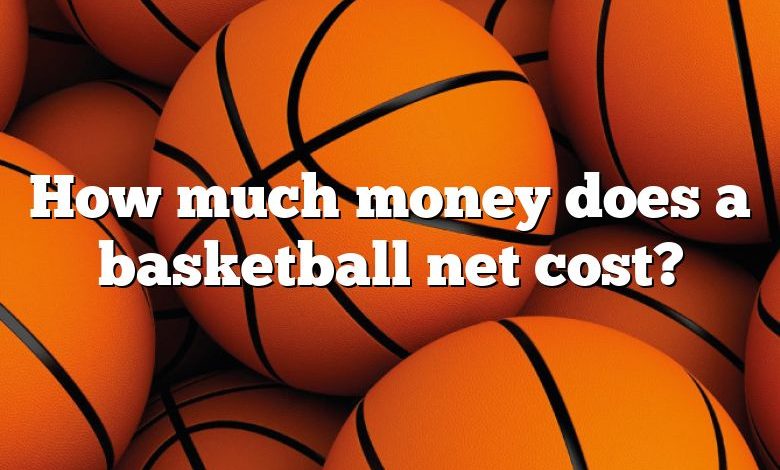 How much money does a basketball net cost?