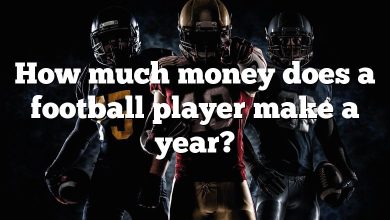 How much money does a football player make a year?