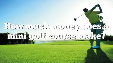 How much money does a mini golf course make?