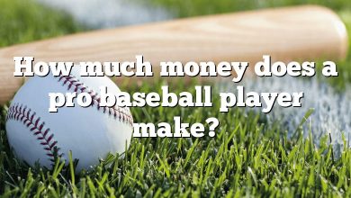 How much money does a pro baseball player make?