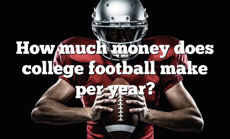 How much money does college football make per year?