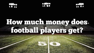 How much money does football players get?