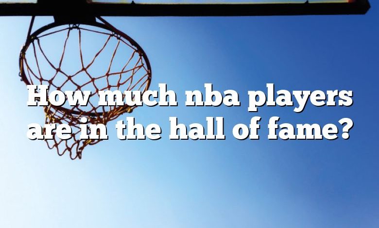 How much nba players are in the hall of fame?