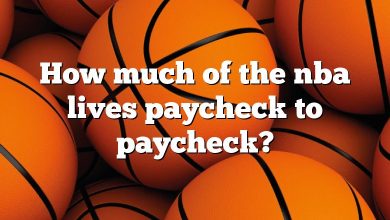 How much of the nba lives paycheck to paycheck?