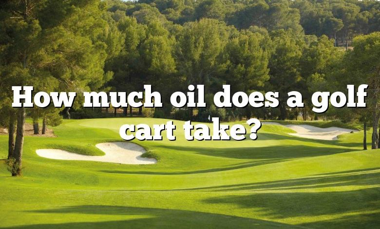 How much oil does a golf cart take?