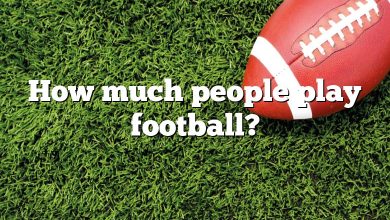 How much people play football?