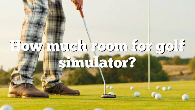 How much room for golf simulator?