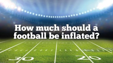 How much should a football be inflated?