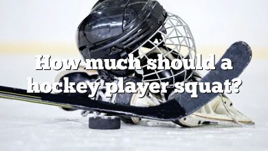 How much should a hockey player squat?