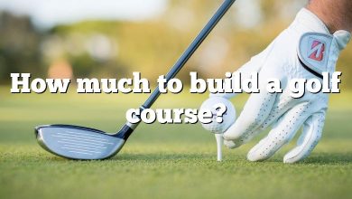 How much to build a golf course?