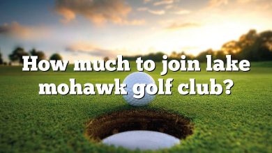 How much to join lake mohawk golf club?