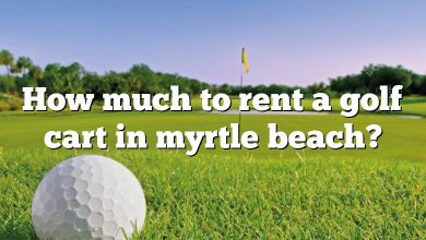 How much to rent a golf cart in myrtle beach?