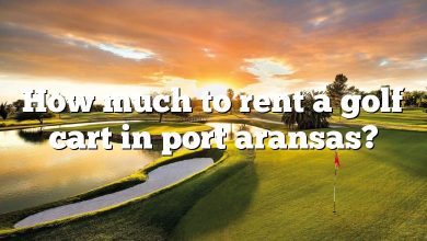 How much to rent a golf cart in port aransas?