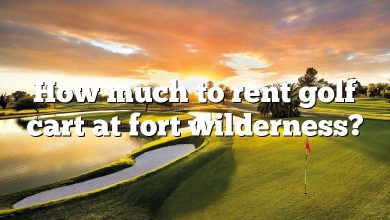 How much to rent golf cart at fort wilderness?