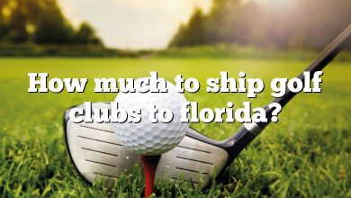 How much to ship golf clubs to florida?