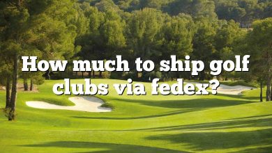 How much to ship golf clubs via fedex?