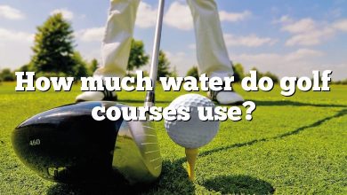 How much water do golf courses use?