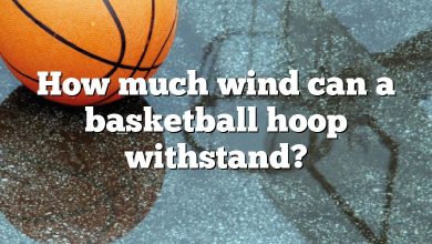 How much wind can a basketball hoop withstand?