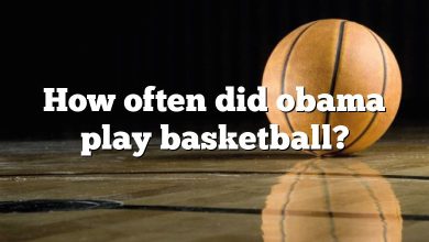 How often did obama play basketball?