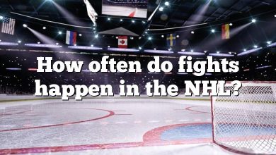 How often do fights happen in the NHL?