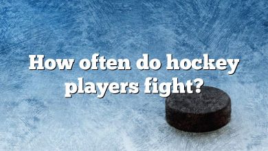 How often do hockey players fight?