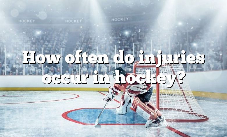 How often do injuries occur in hockey?