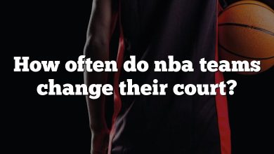How often do nba teams change their court?