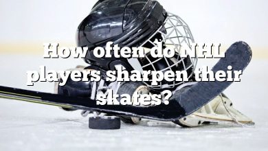 How often do NHL players sharpen their skates?