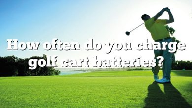 How often do you charge golf cart batteries?