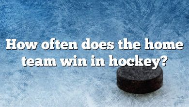 How often does the home team win in hockey?