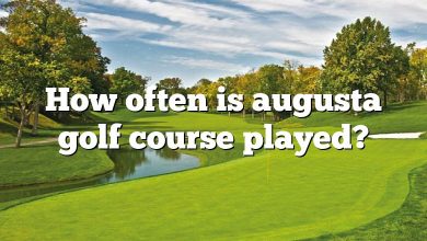 How often is augusta golf course played?