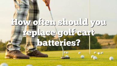 How often should you replace golf cart batteries?